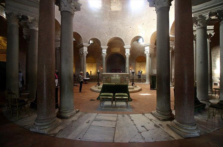 Pierwsze wieki chrześcijaństwa - architektura, sztuka - obrazy - Wide_angle_view_-_Santa_Costanza_-_Rome_2016.jpg