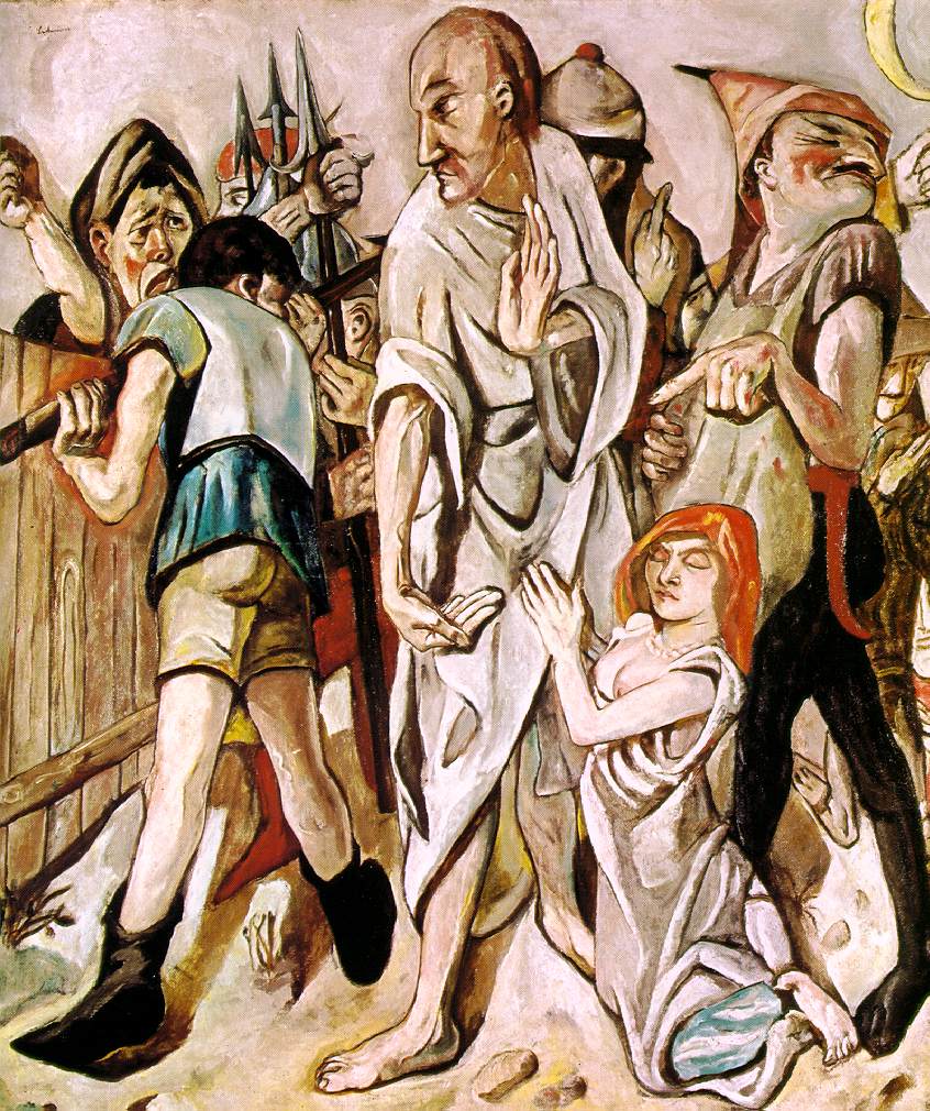 Beckmann, Max - Beckmann,Max Christ and the Woman Taken in Adultery, St. Lou.jpg