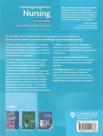 Cambridge English for Nursing Pre-intermediate BMP - Cambridge English for Nursing Pre-intermediate 112.bmp