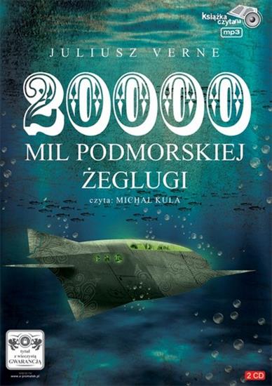 Juliusz Verne - 20 000 mil podmorskiej żeglugi czyta Michał Kula - okładka audioksiążki2.jpg