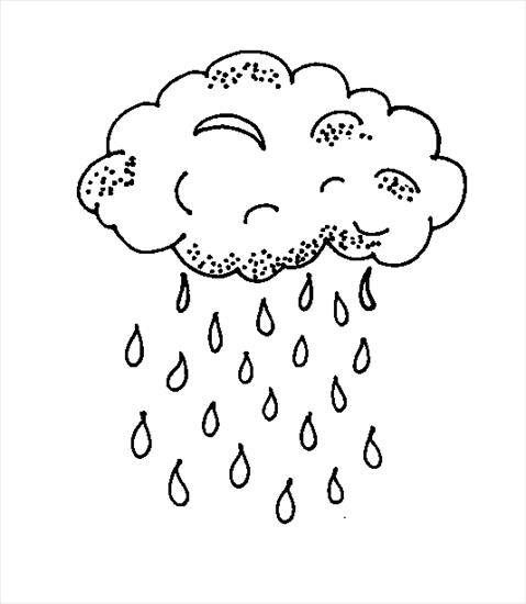 deszcz, parasole - deszcz, burza, pogoda - kolorowanka 107.gif