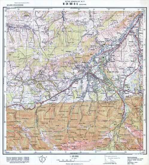 Mapy topograficzne LWP 1_25 000 - M34-100-B-b_ZAKOPANE_1960.jpg