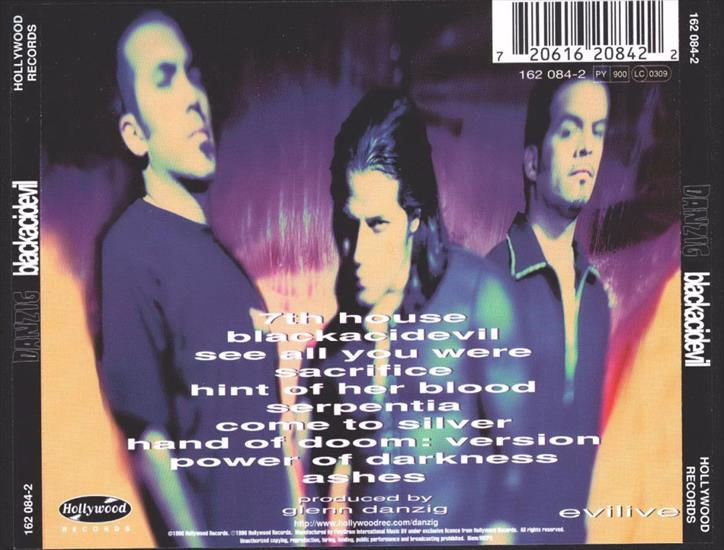 1996 - Danzig - V blackacidevil - Danzig - V blackacidevil - Back Cover.jpg