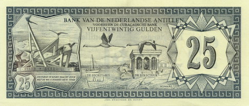 Netherlands Antilles - NetherlandsAntillesP10-25Gulden-1972-donatedfvt_f.jpg