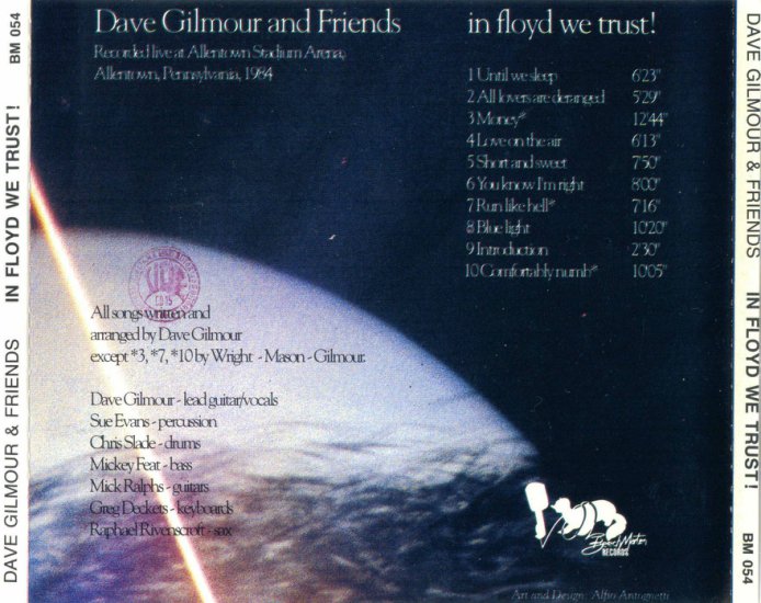 David Gilmour - In Floyd We Trust 1992 - Back.JPG