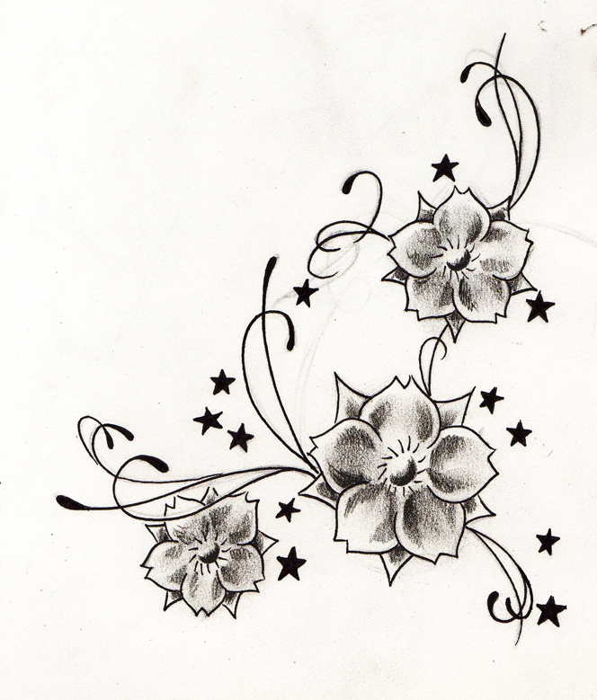 wzory tatuaży - flowers_tattoo_flash_by_WillemXSM.jpg