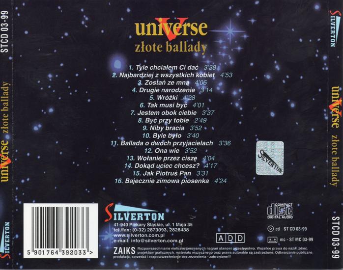 Universe-Złote BalladyOK - Universe-Złote Balladyback.jpg
