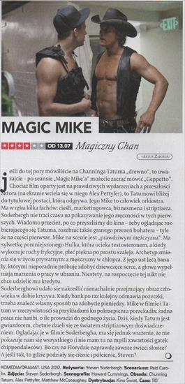 Recenzje i opisy ... - Magic Mike 2012, reż. Steven Soderbergh Channing ...livia Munn, Adam Rodriguez. Film nr 8, VIII 2012.jpg