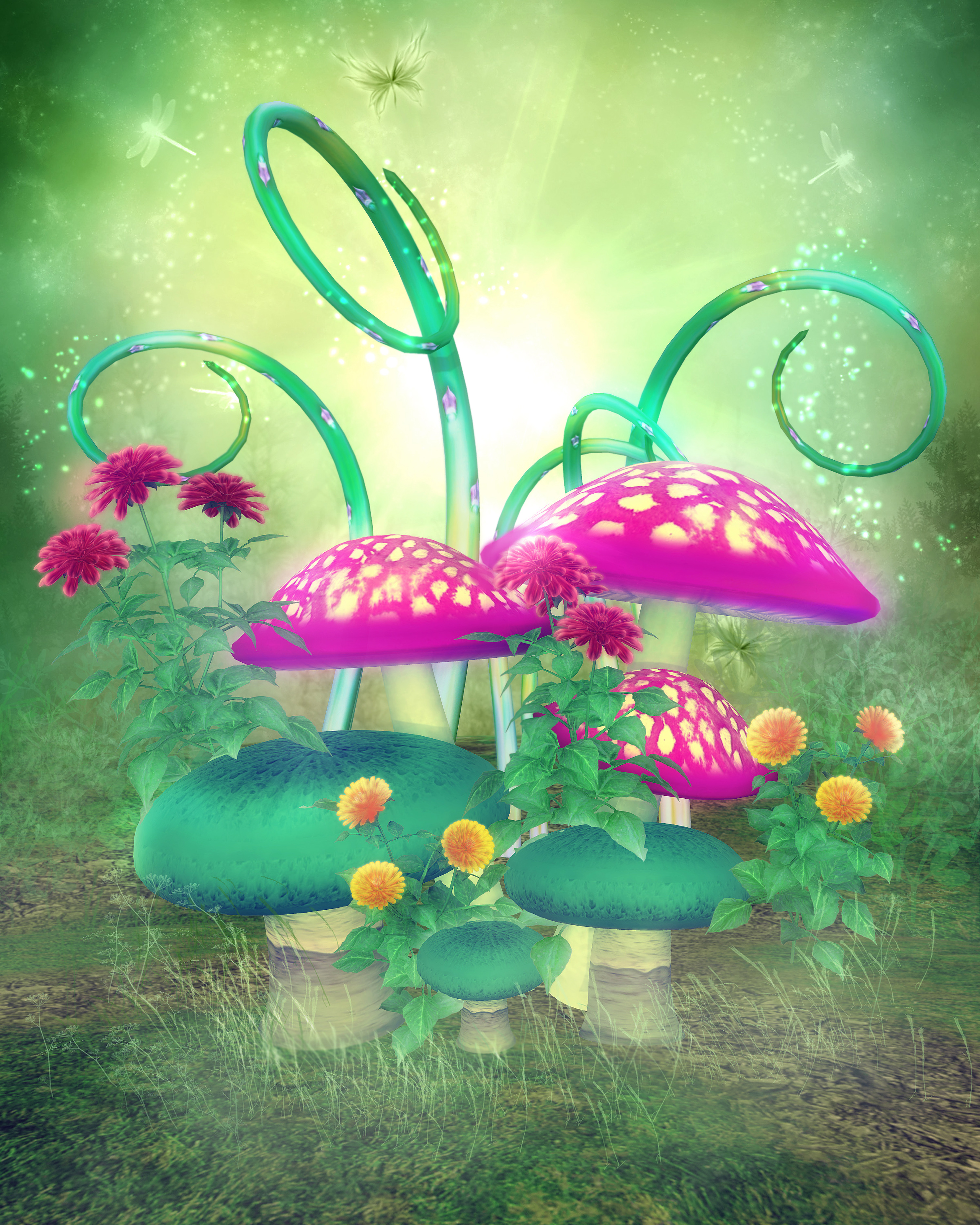 Magic backgrounds with mushrooms Part 2 - 1 10.jpg