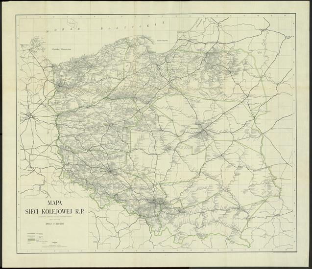 Mapa sieci kolejowej RP 1946 - Mapa sieci kolejowej RP - mapa.jpg