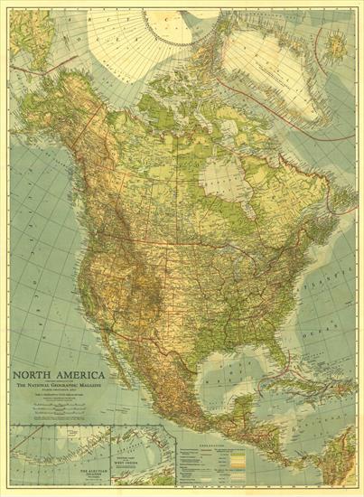 Mapy National Geographic. 539 map. Wysoka jakość - North America 1924.jpg