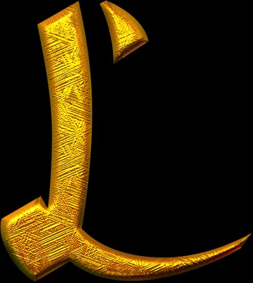 Złote literki ze smokiem Gold letters with a dragon - Dragon_216342605.png