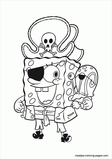 SpongeBob - spongebob - kolorowanka 49.GIF