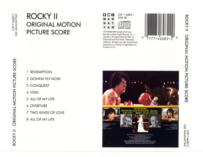 Rocky II - Original Score - Rocky II - Back.jpg