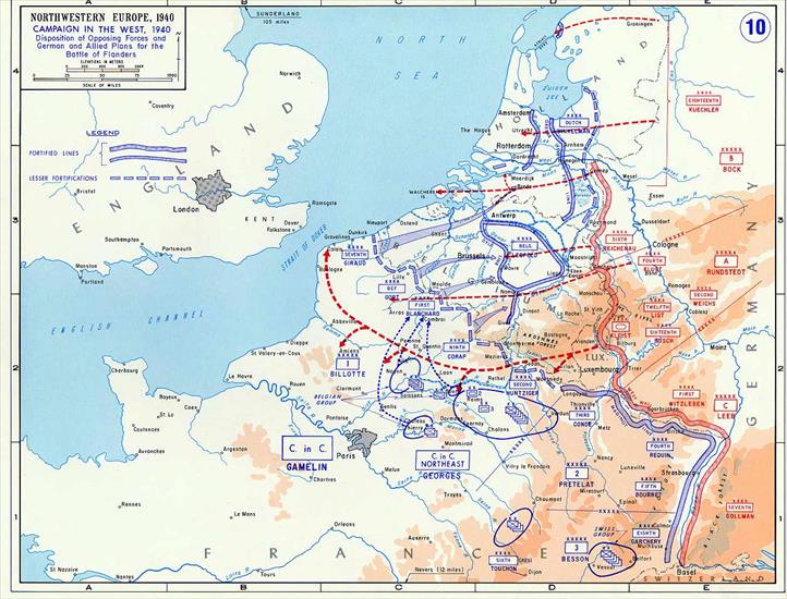 wojskowe mapy II W.Ś. Europa - 010. WW2_Campaign in the West 1940.jpg