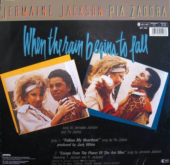 JERMAINE JACKSON  PIA ZADORA - When The Rain Begins To Fall  Maxi Single  1984 - back.jpg