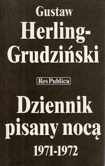 Dziennik pisany nocą 1971 - 1972 - okładka książki - Res Publica, 1990 rok.jpg