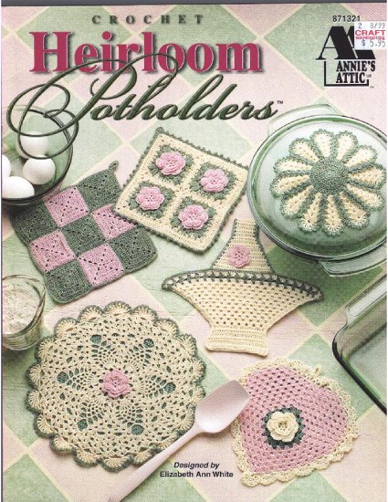 Podstawki Łapki Pastelowe Crochet Heirloom Potholders - 001 AA Crochet Heirloom Potholders.jpg