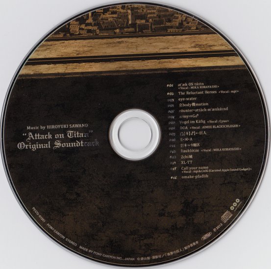 Shingeki no Kyojin Original Soundtrack - CD.jpg