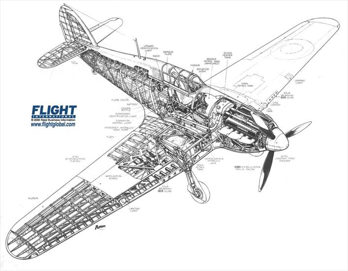 Lotnictwo rysunki - Hawker Hurricane.jpg