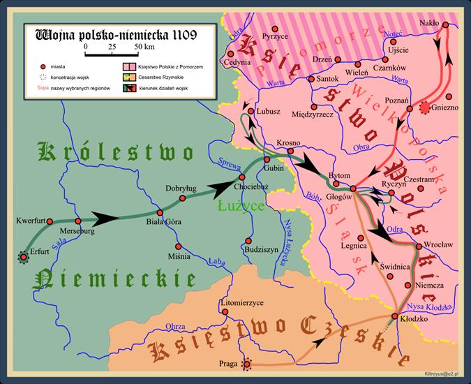 Historyczne mapy Polski - 1109 - Wojna polsko-niemiecka.png