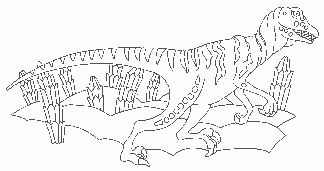 Dinozaury - Dinozaury - kolorowanka 44.gif