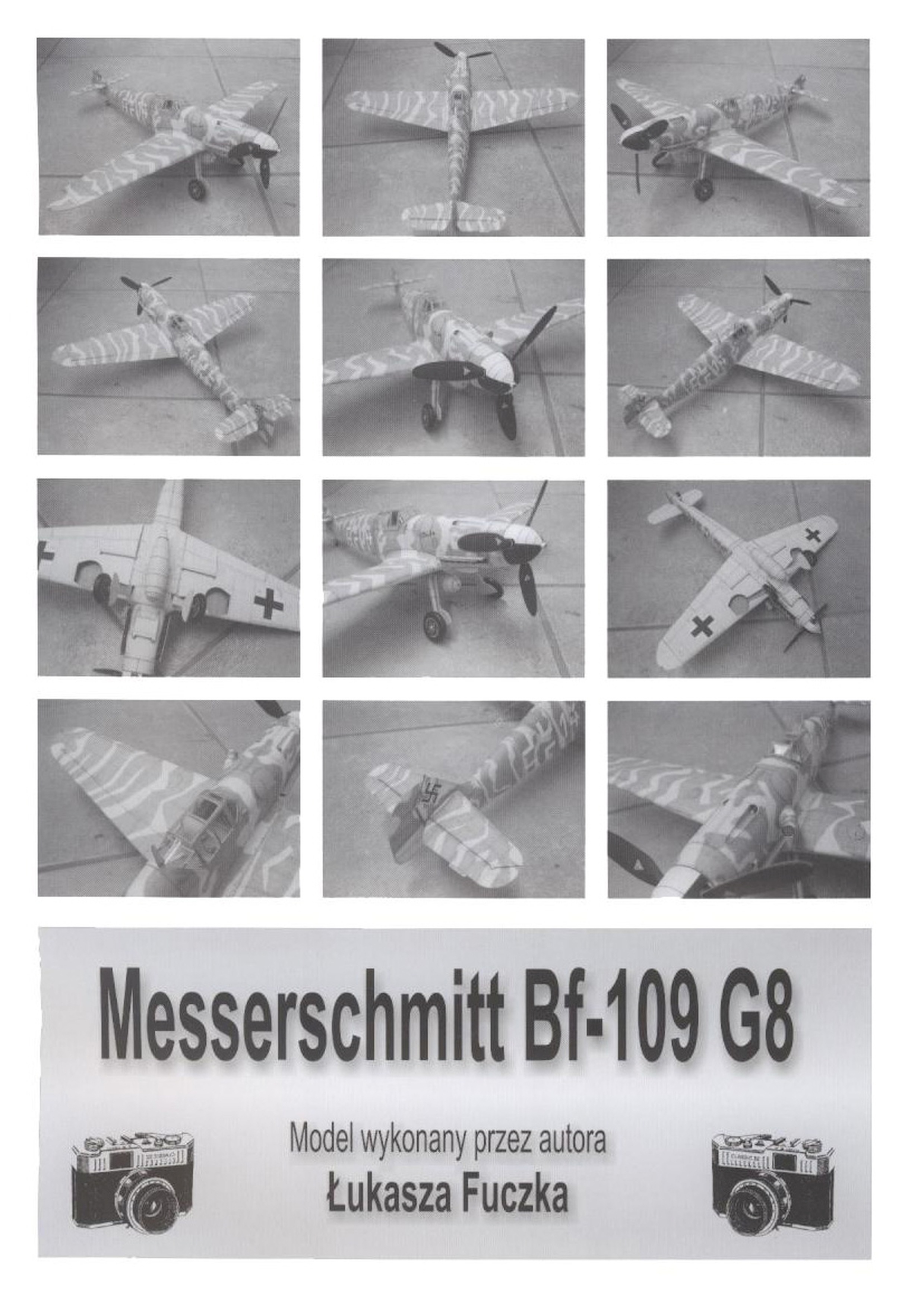 Modelik 2006-17 - Messerschmitt Bf-109 G-8 niemiecki samolot rozpoznawczo-myśliwski z II wojny światowej - 10.jpg