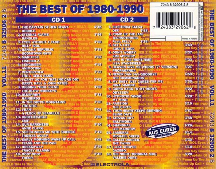 1995 - The Best of 1980-1990 Vol. 11 - The Best of 1980-1990 Vol. 11 - Back.jpg