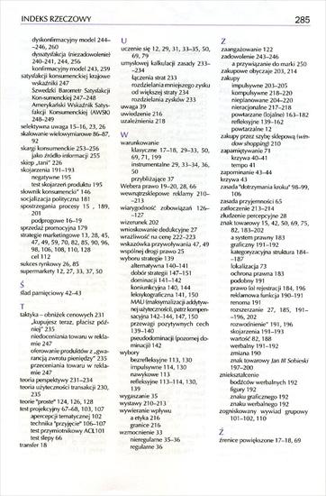 Psychologia zachowań konsumenckich A.Falkowski T.Tyszka - PZK285.jpg