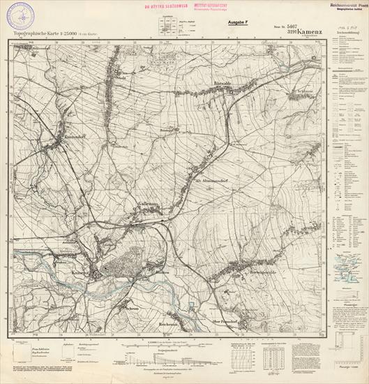 Oberschlesien - niemieckie mapy sztabowe Śląska - 5467_Kamenz_1939.jpg