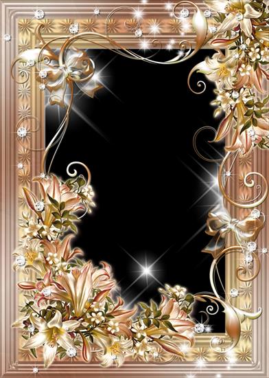 Z KWIATAMI - Flower-Photo-Frame-with-Lilies-Bouquets.png