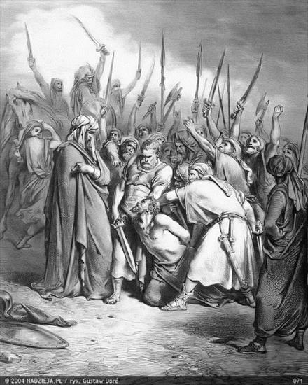 Grafiki Gustawa Dor do Biblii Jakuba Wujka - 071 Samuel rozkazuje zabić Agaga 1 Król. 15,32.jpg