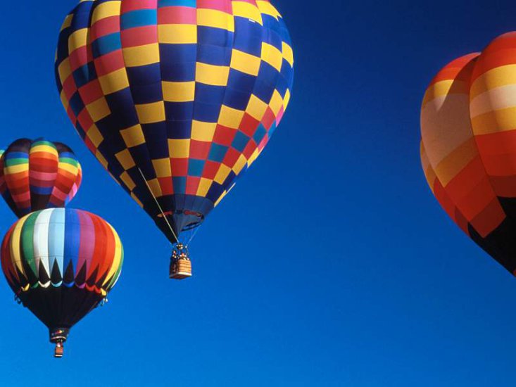 Hot Air Balloons - Reds, Yellows, and Blues, New Mexico.jpg