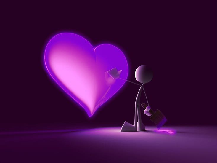  TAPETY 3D  .................. - violet-love-heart-1024.jpg