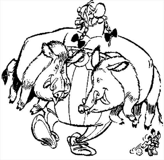 Asterix i Obelix - Asterix - kolorowanka 30.gif
