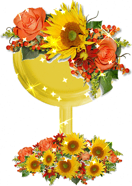 Kwiaty - yellow-cup-with-flowers.gif