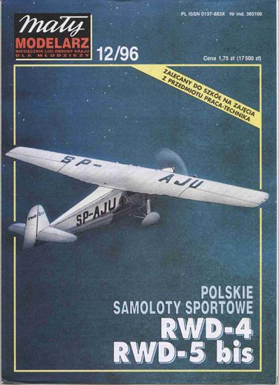Mały Modelarz 1996.12 - Polskie samoloty Sportowe RWD-4 i RWD-5 bis - A.jpg