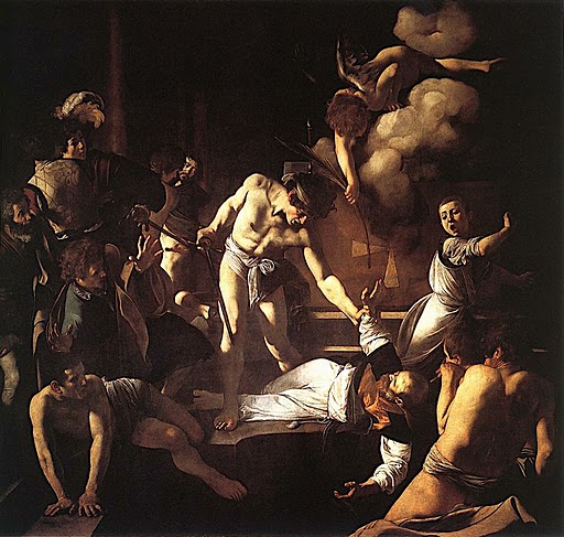 SZTUKA BAROKU I R... - Caravaggio - Meczenstwo sw. Mateusza, The Martyr... Contarelli Chapel, San Luigi dei Francesi, Rome.jpg