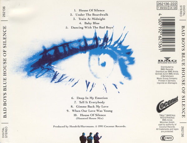 Bad Boys Blue - House Of Silence 1991 - okladka1.jpeg